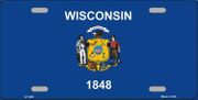 Wisconsin Flag License Plate