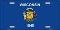 Wisconsin Flag License Plate