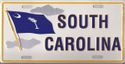 South Carolina Flag License Plate