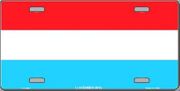 Luxembourg Flag License Plate