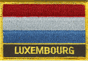 Luxembourg Flag Patch with Name