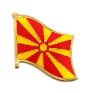 Macedonia Flag Lapel Pin - Single