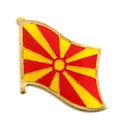 Macedonia Flag Lapel Pin - Single