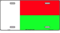Madagascar Flag License Plate