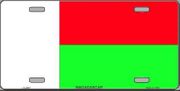 Madagascar Flag License Plate