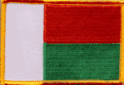 Madagascar Flag Patch - Rectangle