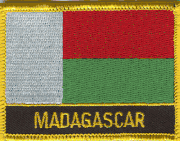 Madagascar Flag Patch with Name