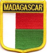 Madagascar Flag Shield Patch
