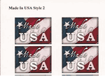 Made in the USA Stickers - Style 2 - 50 stickers per sheet