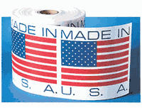 Made in USA Flag Stickers