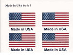 Made in USA Stickers - Style 1 - 50 stickers per sheet
