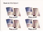Made in USA Stickers - Style 4 - 50 stickers per sheet