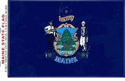 Maine Flag Decal Stickers
