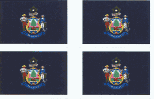 Maine Flag Stickers