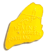 Maine Map Lapel Pin
