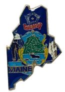 Maine Map Lapel Pin - Updated Version