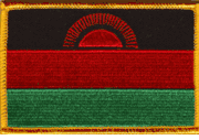 Malawi Flag Patch - Rectangle
