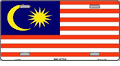 Malaysia Flag License Plate