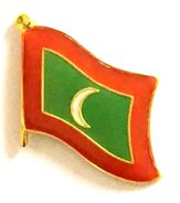 Maldives Flag Lapel Pin - Single