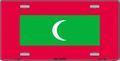 Maldives Flag License Plate