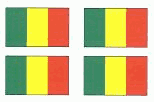 Mali Flag Stickers - Sheet of 50