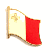 Malta Flag Lapel Pin - Single