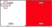 Malta Flag License Plate