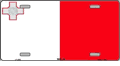 Malta Flag License Plate
