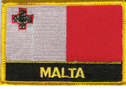 Malta Flag Patch with Name