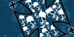 Maltese Cross With Skulls