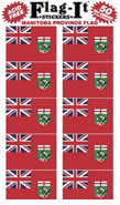 Manitoba Flag Stickers 50 Stickers per package