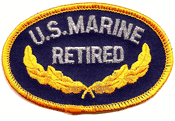 United States Marine Retired Oval Patch
