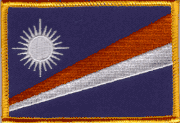 Marshall Islands Flag Pach - Rectangle