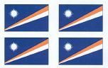 Marshall Islands Flag Stickers - Sheet of 50