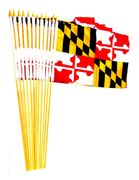 Maryland 12" x 18" Miniature Stick Flags