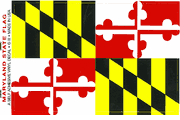 Maryland Flag Decal Stickers