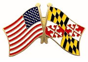 Maryland Flag Lapel Pin - Double