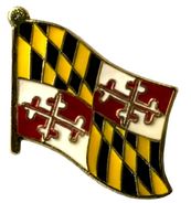 Maryland Flag Lapel Pin - Single