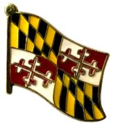 Maryland Flag Lapel Pin - Single