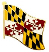 Maryland Flag Lapel Pin - Single