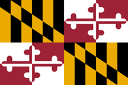 Maryland State Nylon Flags - All Popular Sizes