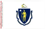 Massachusetts Flag Decal Stickers
