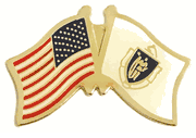 Massachusetts Flag Lapel Pin - Double