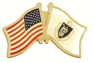 Massachusetts Flag Lapel Pin - Double