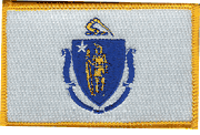 Massachusetts Flag Patch
