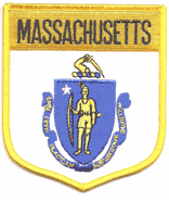 Massachusetts Flag Shield Patch