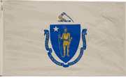 Massachusetts State Flag - 3'x5' Nylon