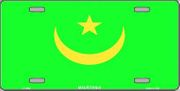 Old Mauritania Flag License Plate