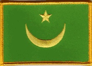 Old Mauritania Flag Patch - Rectangle