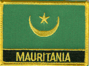 Old Mauritania Flag Patch with Name